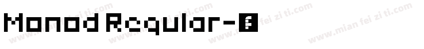 Monod Regular字体转换